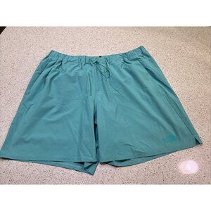 The North Face Men Shorts XXL Green Lined Swim Hiking EUC